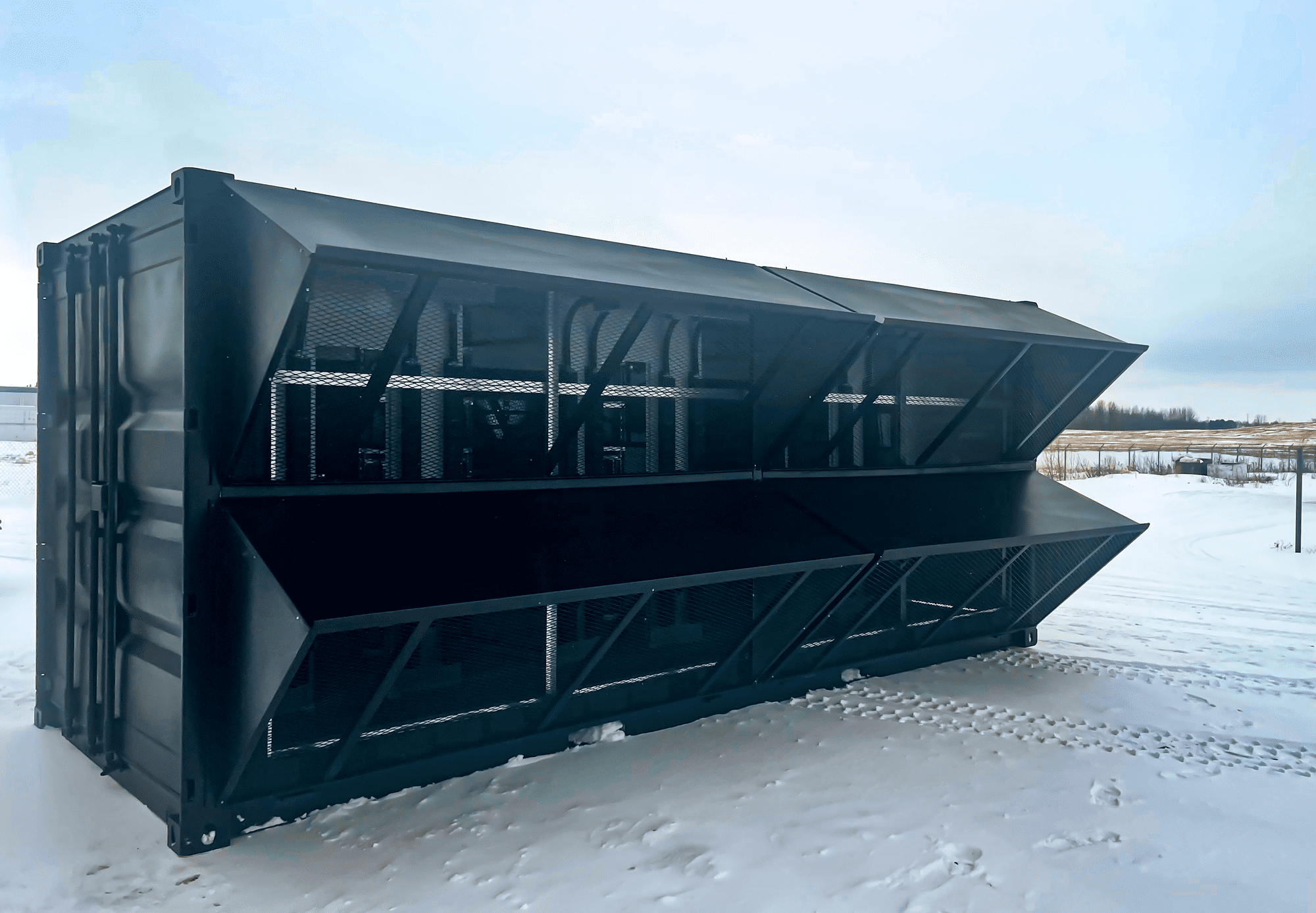 20ft portablecrypto mining container